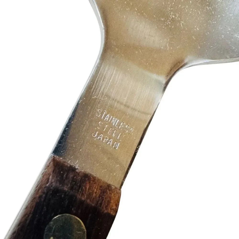 MCM- Rosewood Handle SALAD SERVING SET - Japan - S.0808